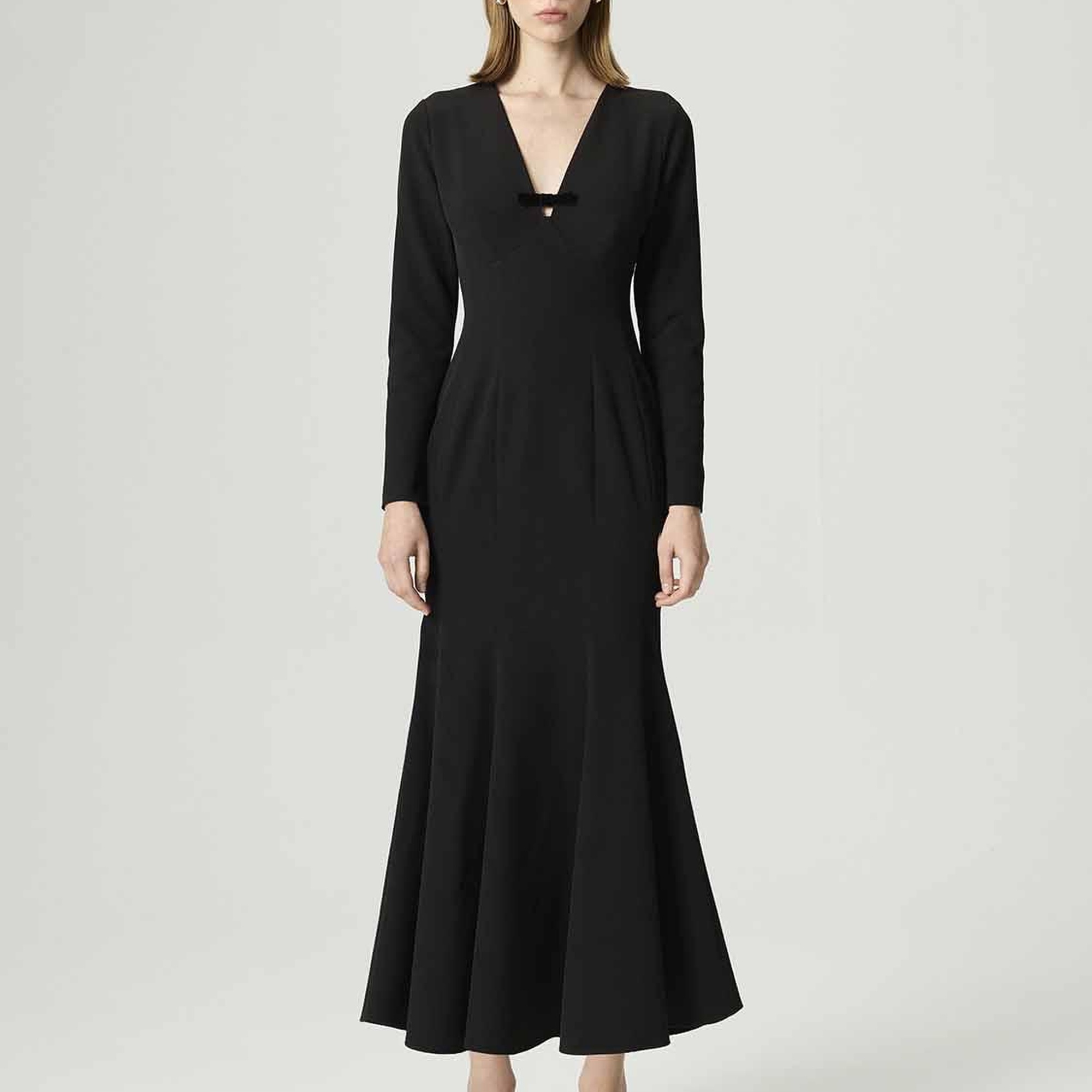 Balık Kesim Maxi Elbise