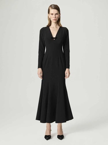  Balık Kesim Maxi Elbise