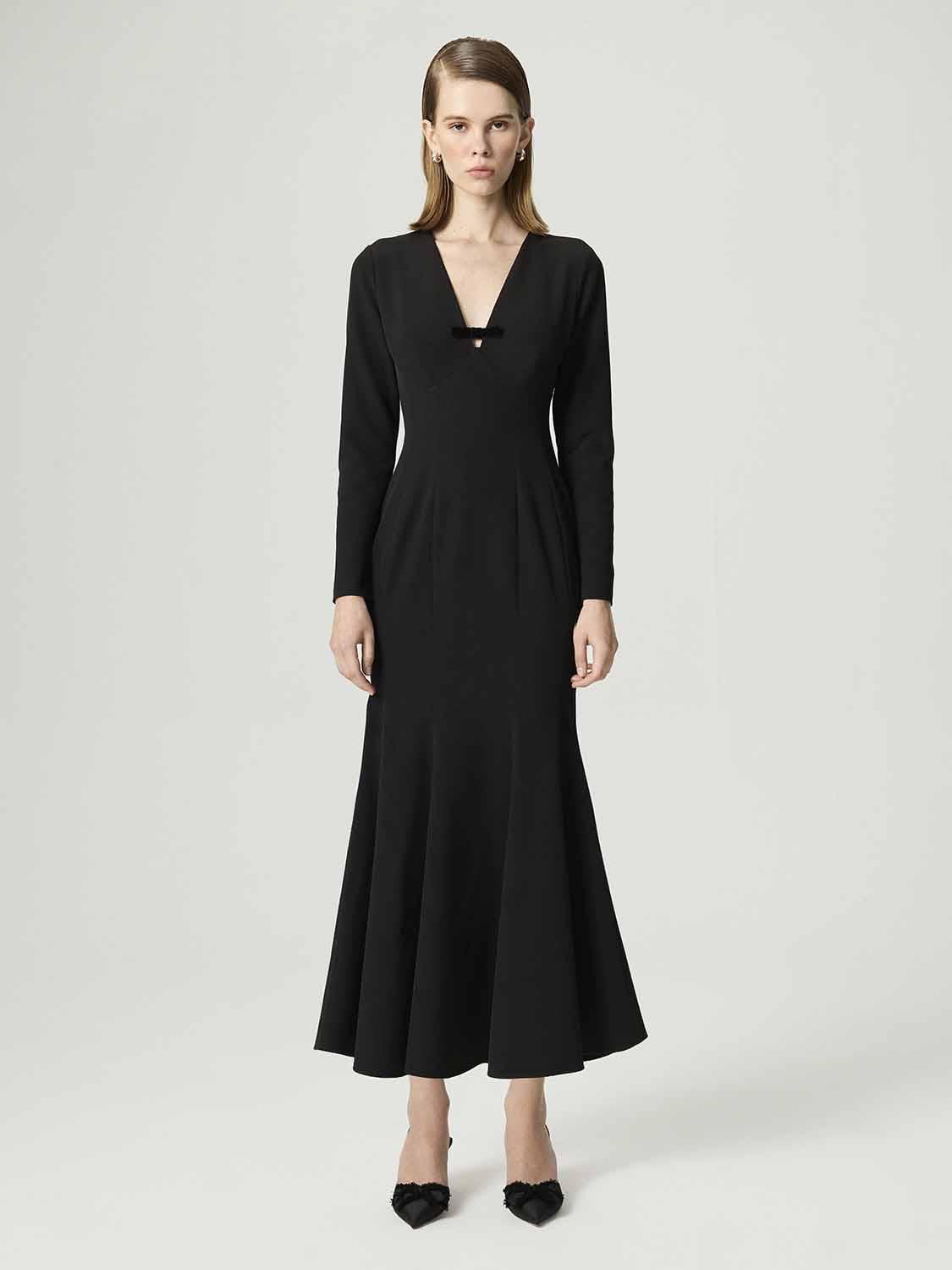  Balık Kesim Maxi Elbise