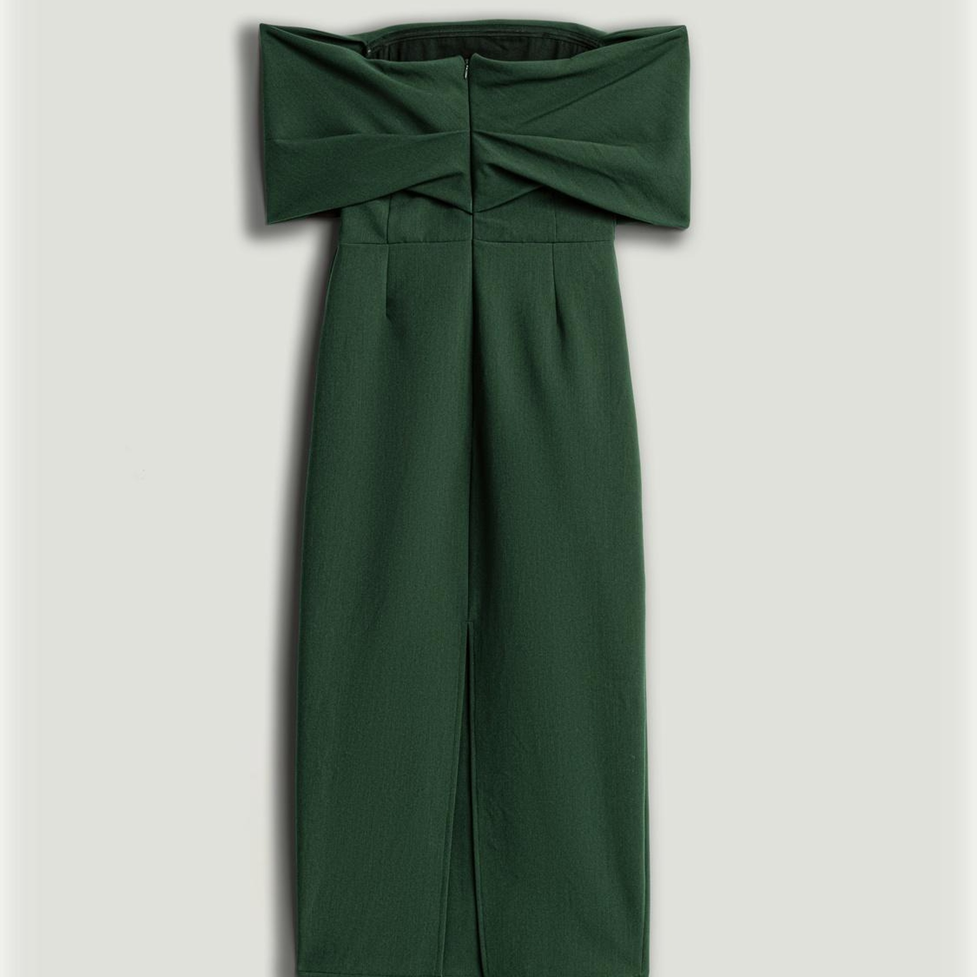 Açık Omuzlu Midi Elbise