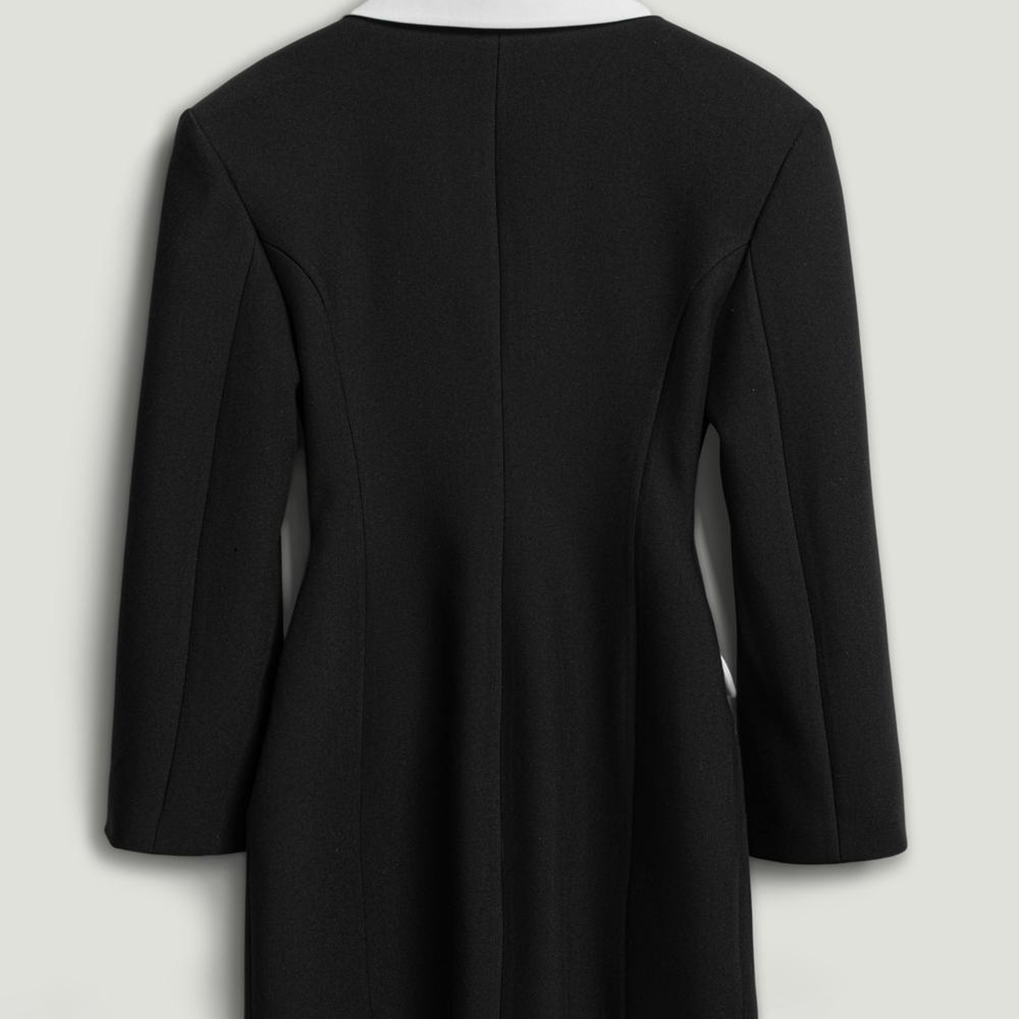 Kontrast Detaylı Mini Elbise