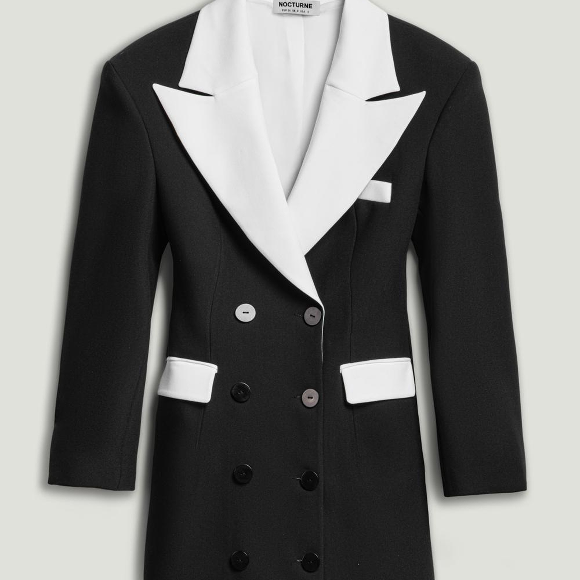 Kontrast Detaylı Mini Elbise