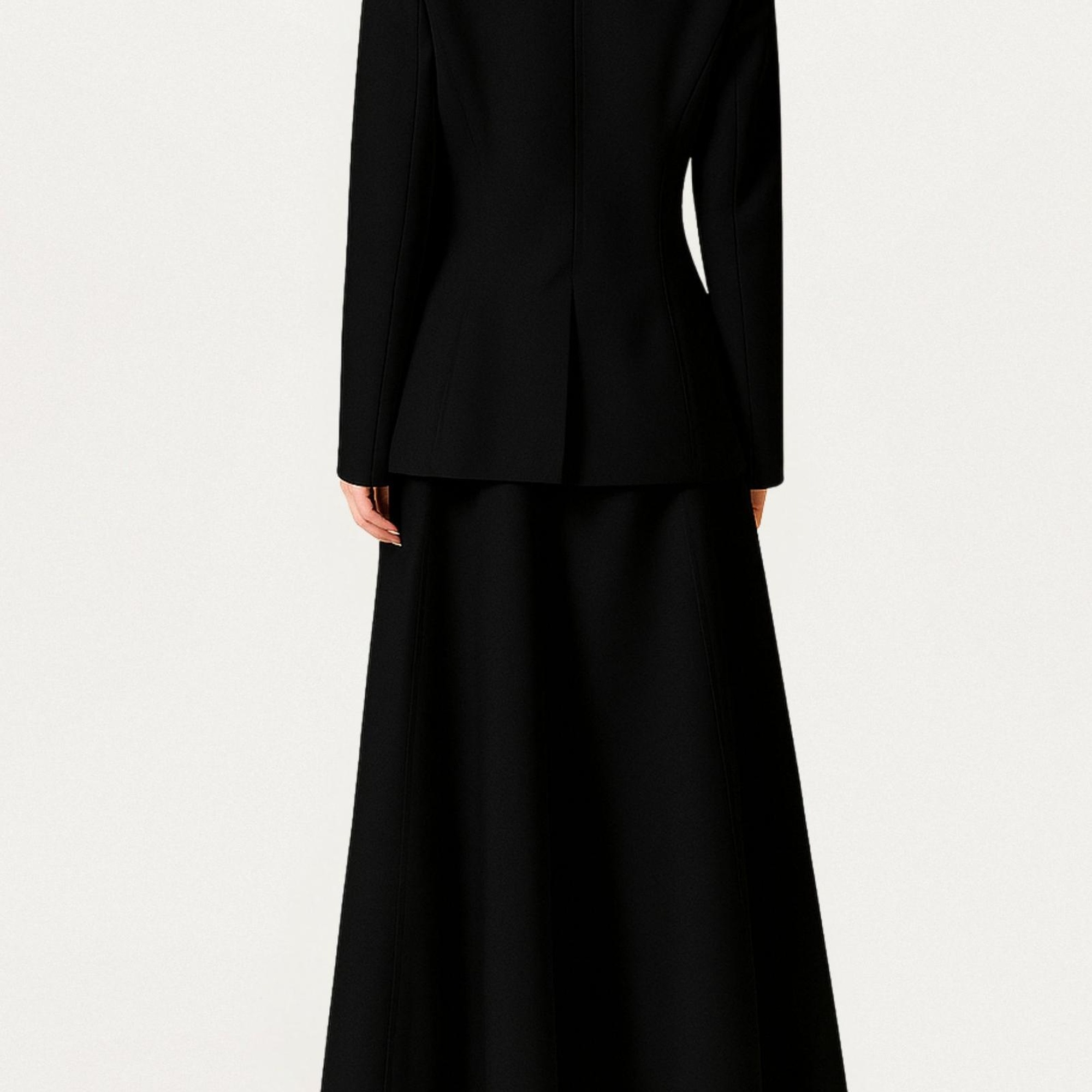 Gold Aksesuarlı Vatkalı Ceket