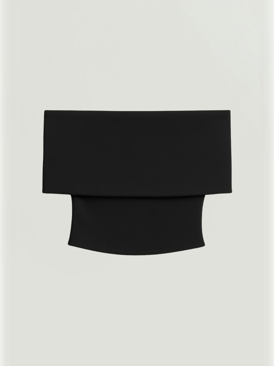  Açık Omuzlu Crop Bluz