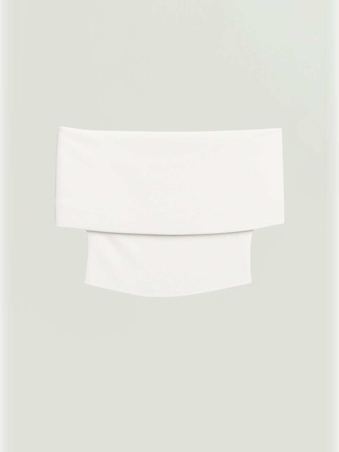  Açık Omuzlu Crop Bluz