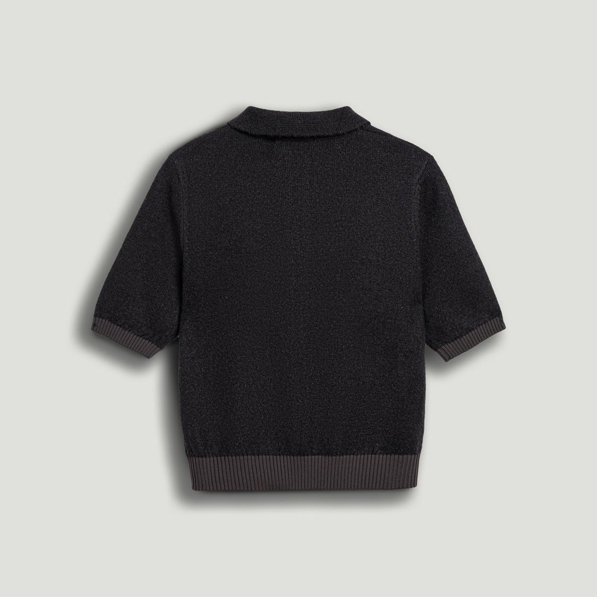 Düğme Aksesuarlı Kontrast Triko