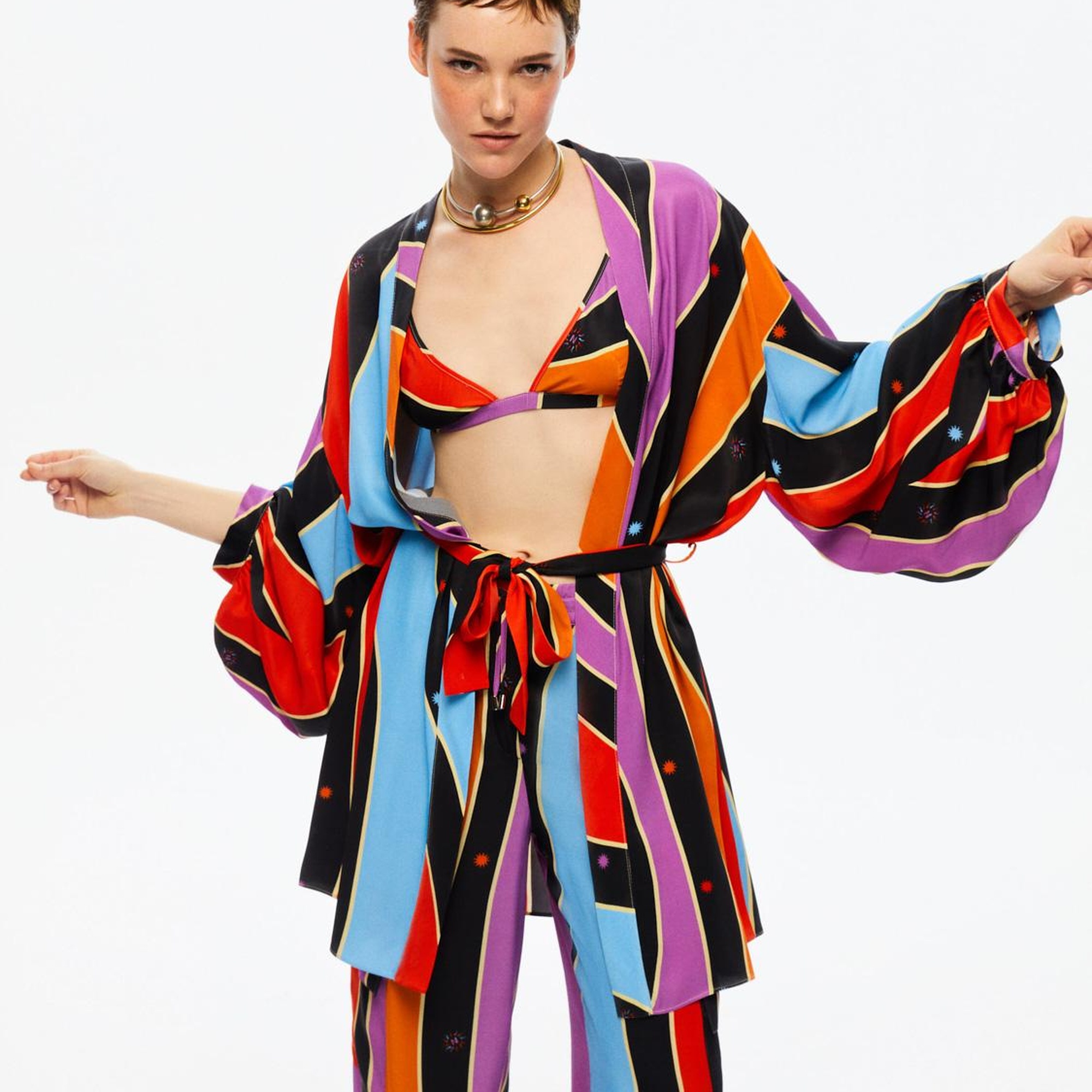 Balon Kollu Kimono
