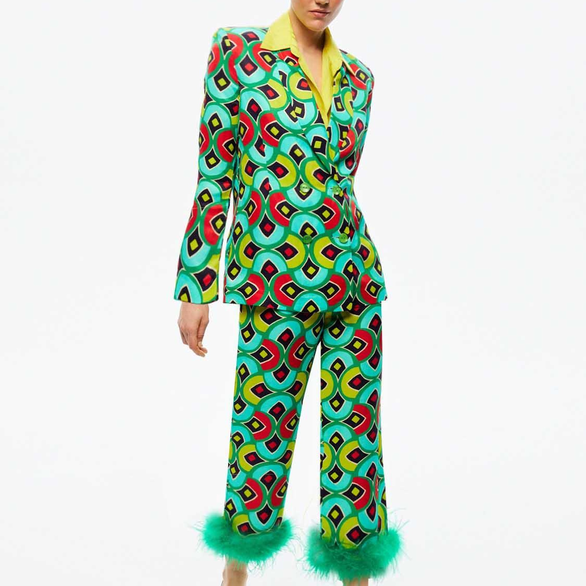 Otriş Tüy Detaylı Pantolon