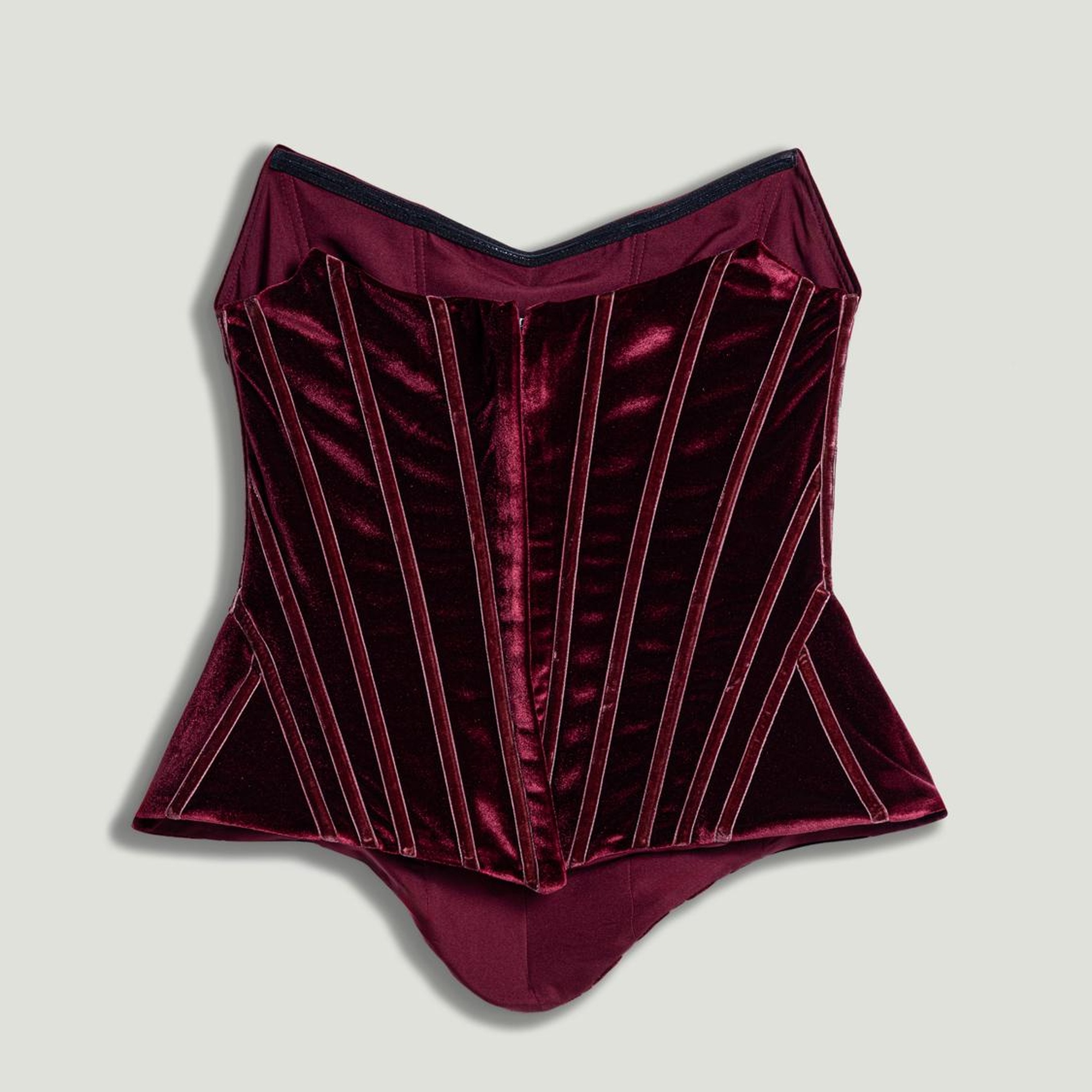 Kadife Balenli Korse Büstiyer