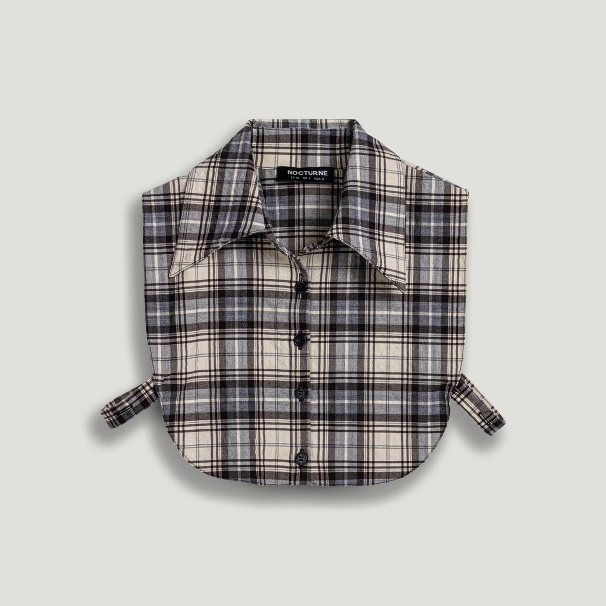 Ekose Gömlek Detaylı Sweatshirt