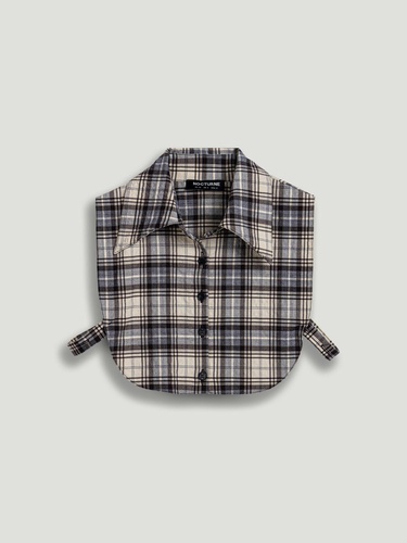  Ekose Gömlek Detaylı Sweatshirt