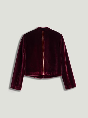  Kadife Crop Ceket