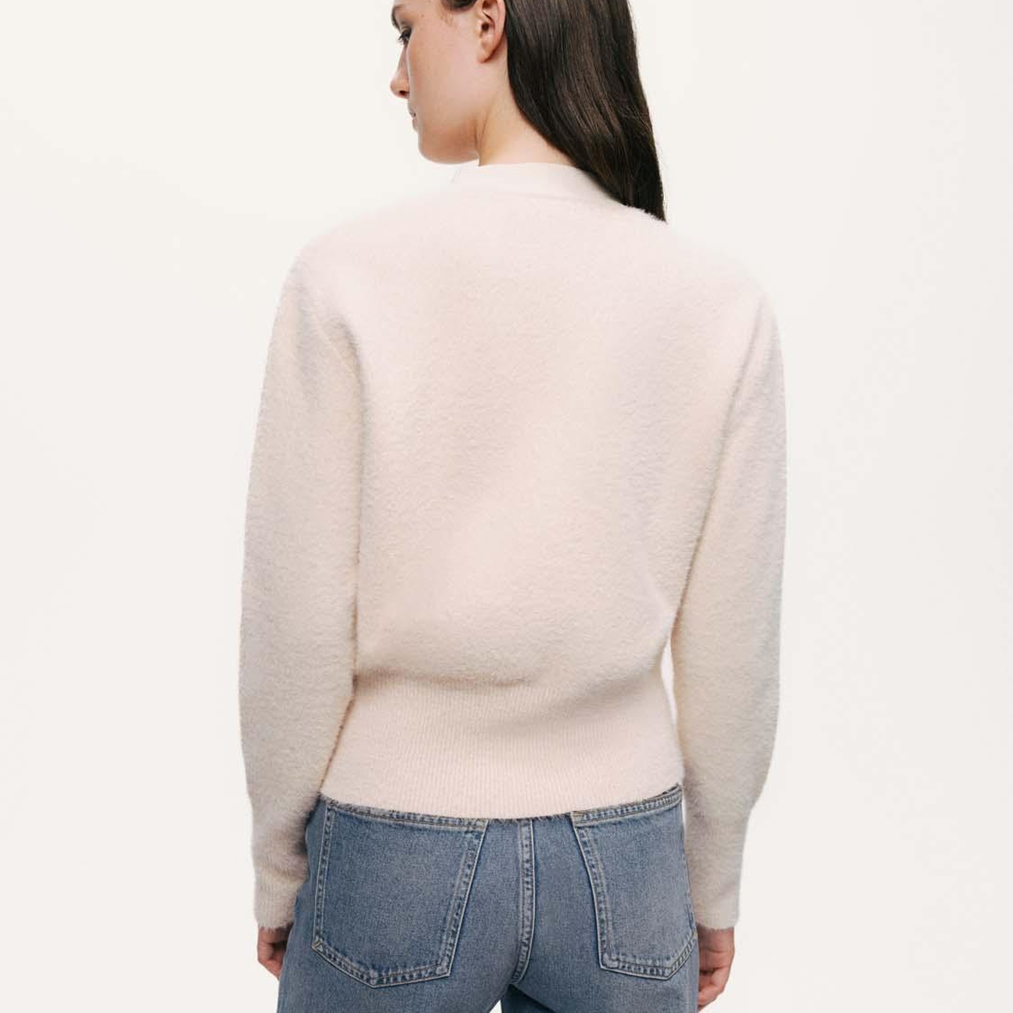 İnci Düğme Aksesuarlı Triko