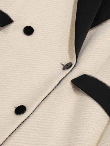  Kontrast Detaylı Maxi Kaban