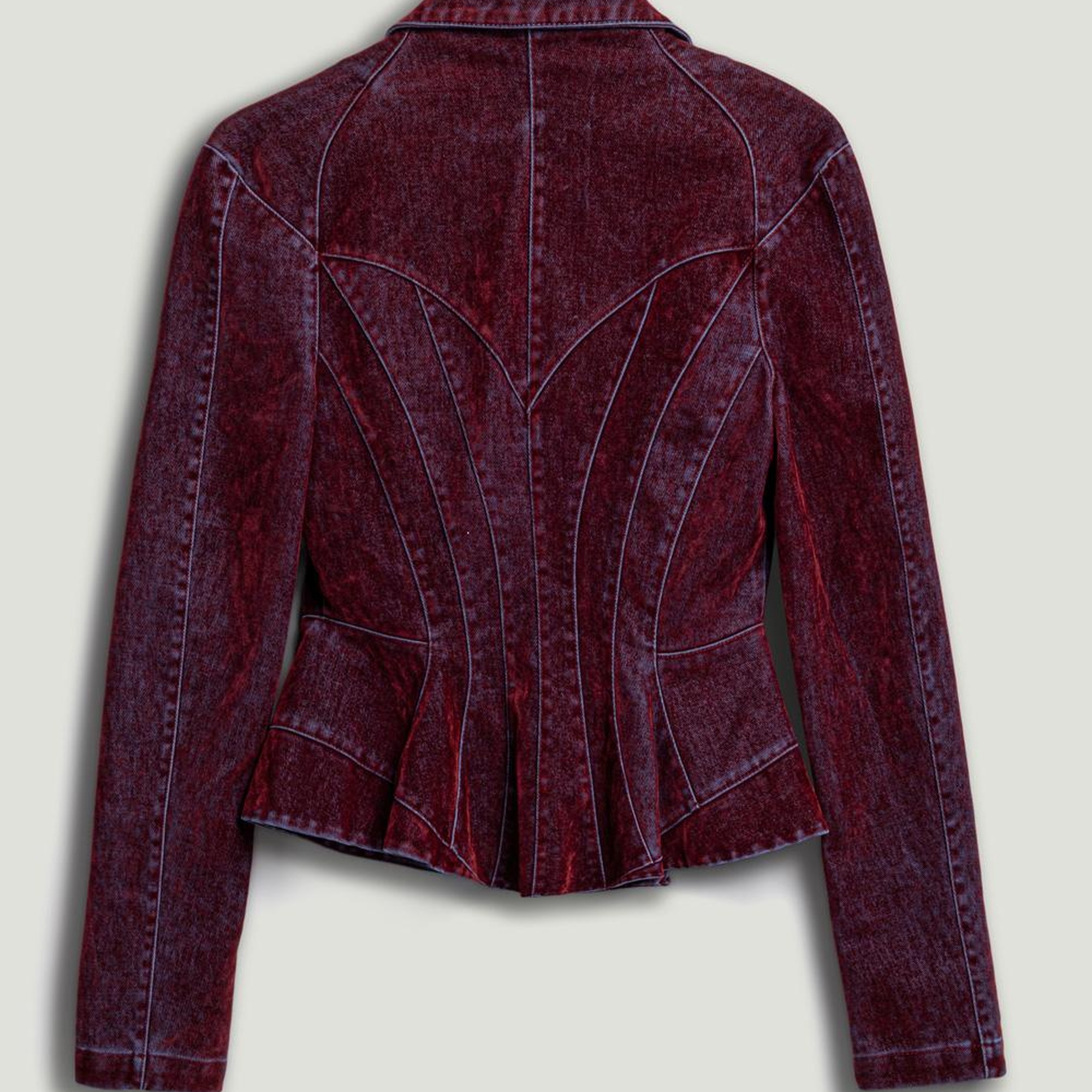 Kadife Korse Detaylı Ceket