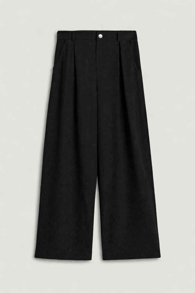  Pile Detaylı Pantolon