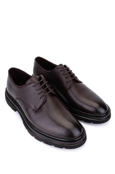  Tamer Tanca Erkek Hakiki Deri Kahverengi Klasik Ayakkabı