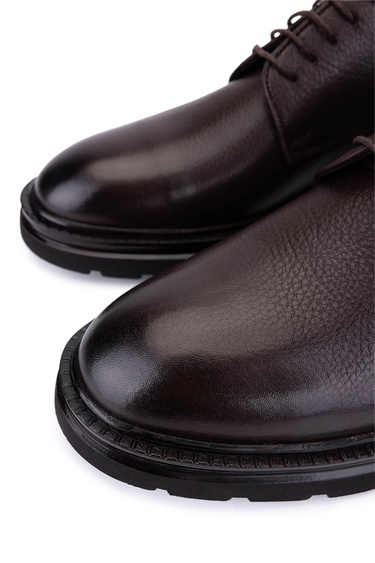  Tamer Tanca Erkek Hakiki Deri Kahverengi Klasik Ayakkabı