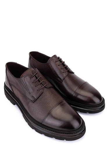  Tamer Tanca Erkek Hakiki Deri Kahverengi Casual Ayakkabı