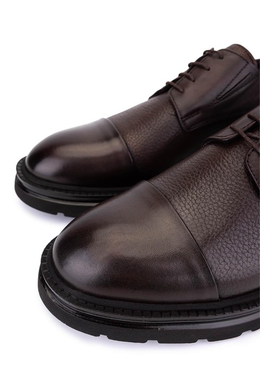  Tamer Tanca Erkek Hakiki Deri Kahverengi Casual Ayakkabı