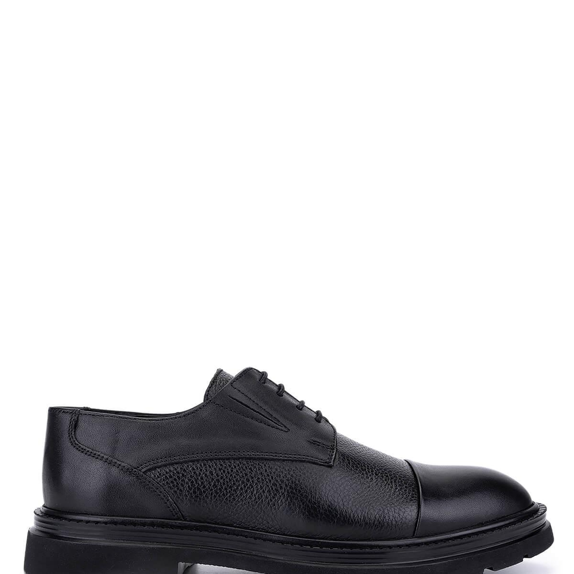 Tamer Tanca Erkek Hakiki Deri Siyah Casual Ayakkabı