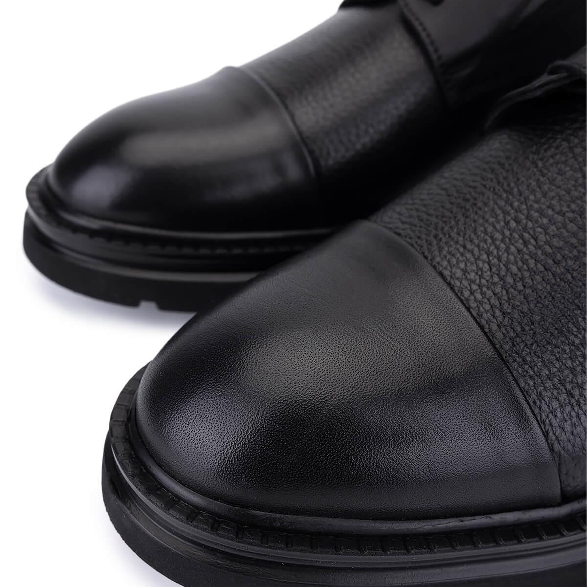 Tamer Tanca Erkek Hakiki Deri Siyah Casual Ayakkabı