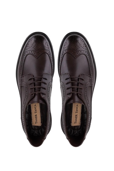  Tamer Tanca Erkek Hakiki Deri Kahverengi Klasik Ayakkabı