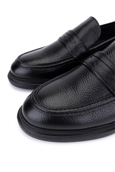  Tamer Tanca Erkek Hakiki Deri Siyah Klasik Ayakkabı