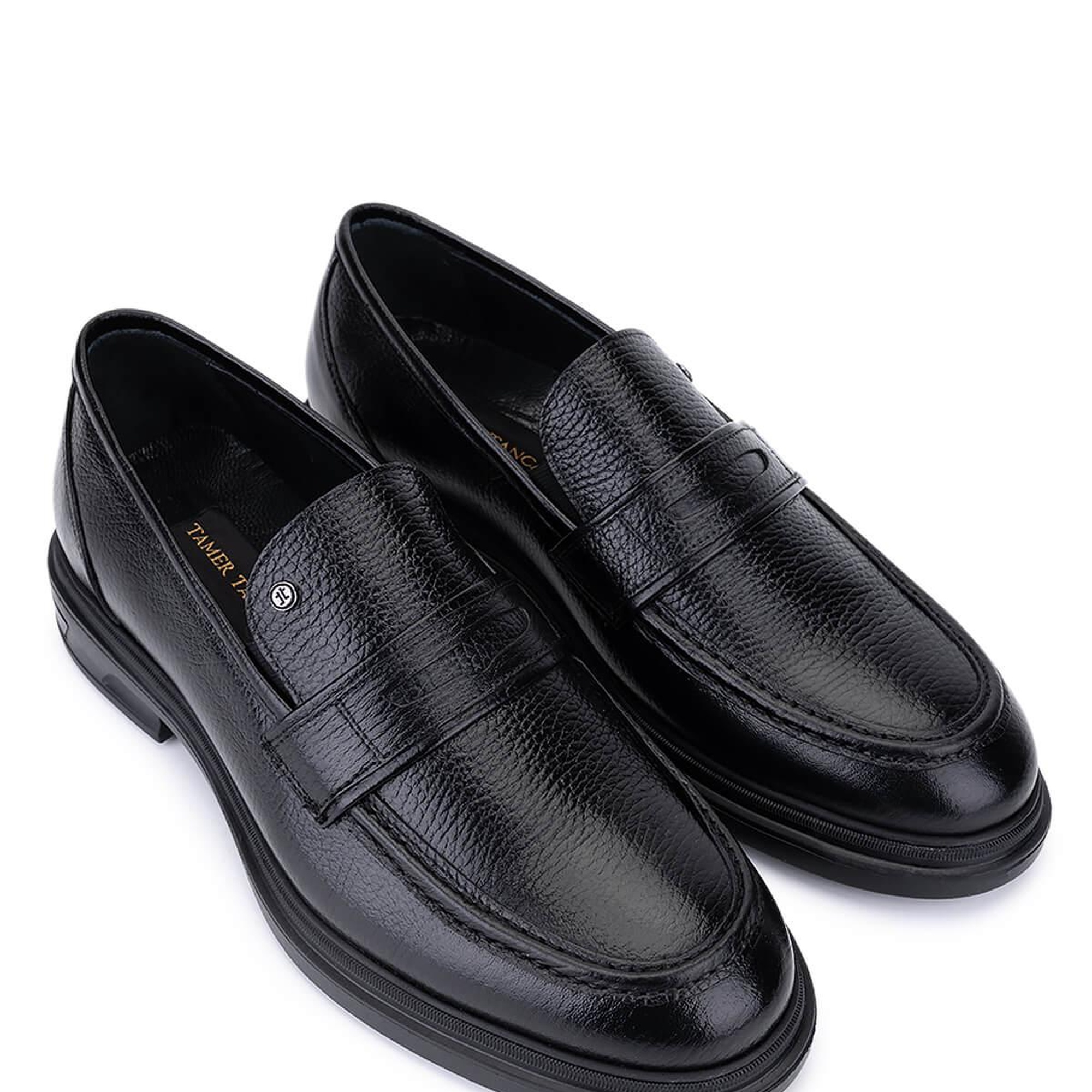Tamer Tanca Erkek Hakiki Deri Siyah Klasik Ayakkabı