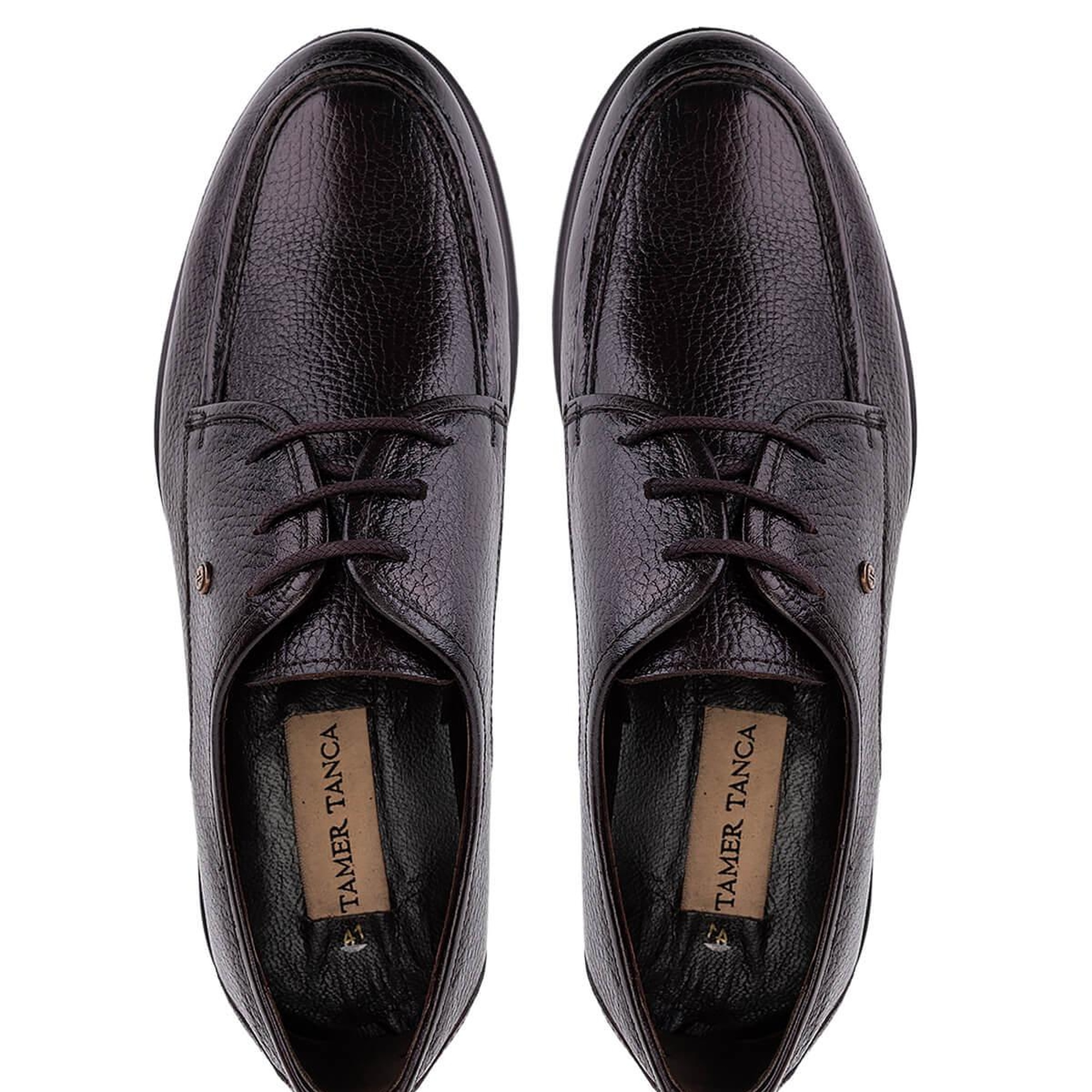 Tamer Tanca Erkek Hakiki Deri Kahverengi Klasik Ayakkabı