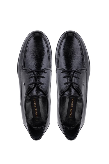  Tamer Tanca Erkek Hakiki Deri Siyah Klasik Ayakkabı