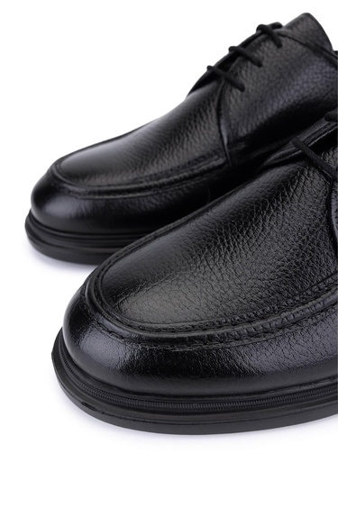  Tamer Tanca Erkek Hakiki Deri Siyah Klasik Ayakkabı