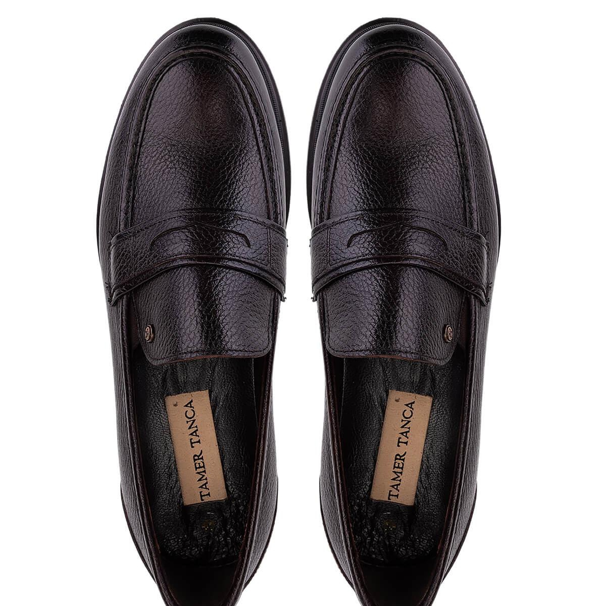 Tamer Tanca Erkek Hakiki Deri Kahverengi Klasik Ayakkabı