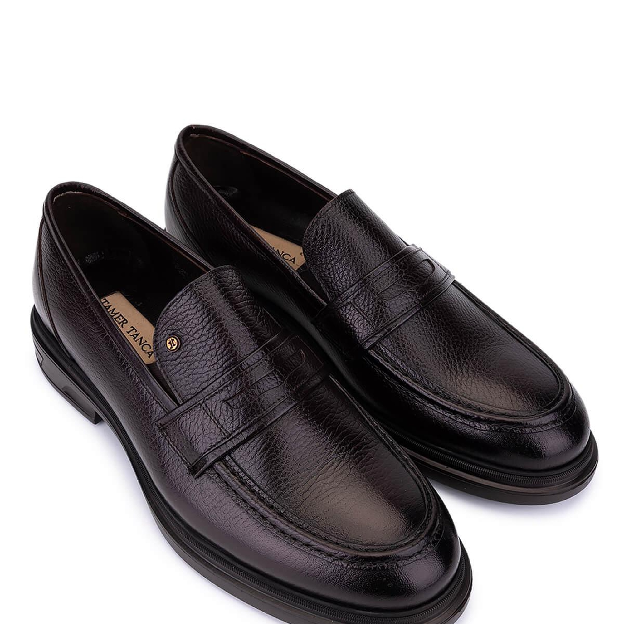 Tamer Tanca Erkek Hakiki Deri Kahverengi Klasik Ayakkabı