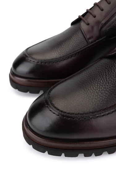  Tamer Tanca Erkek Hakiki Deri Kahverengi Casual Ayakkabı