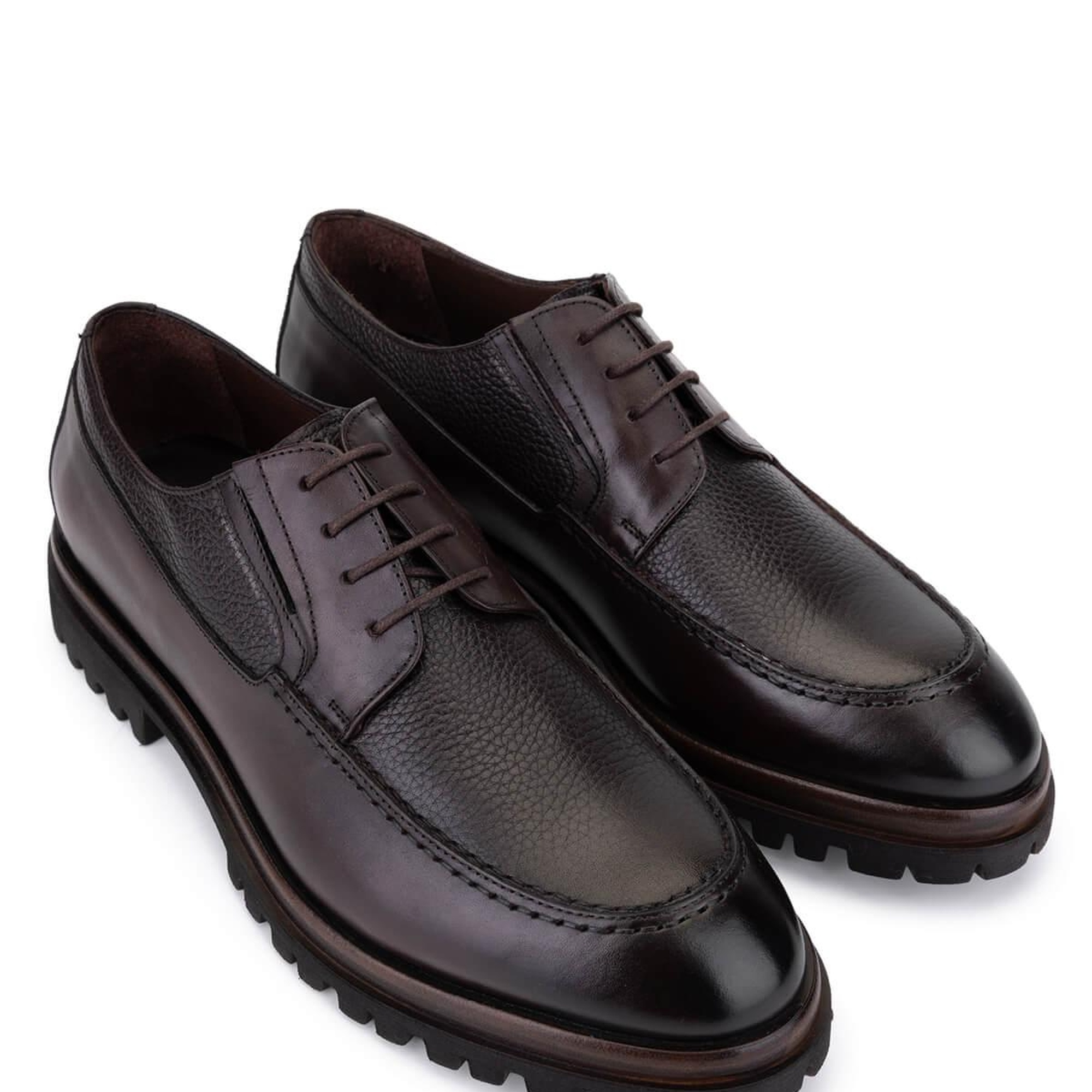 Tamer Tanca Erkek Hakiki Deri Kahverengi Casual Ayakkabı