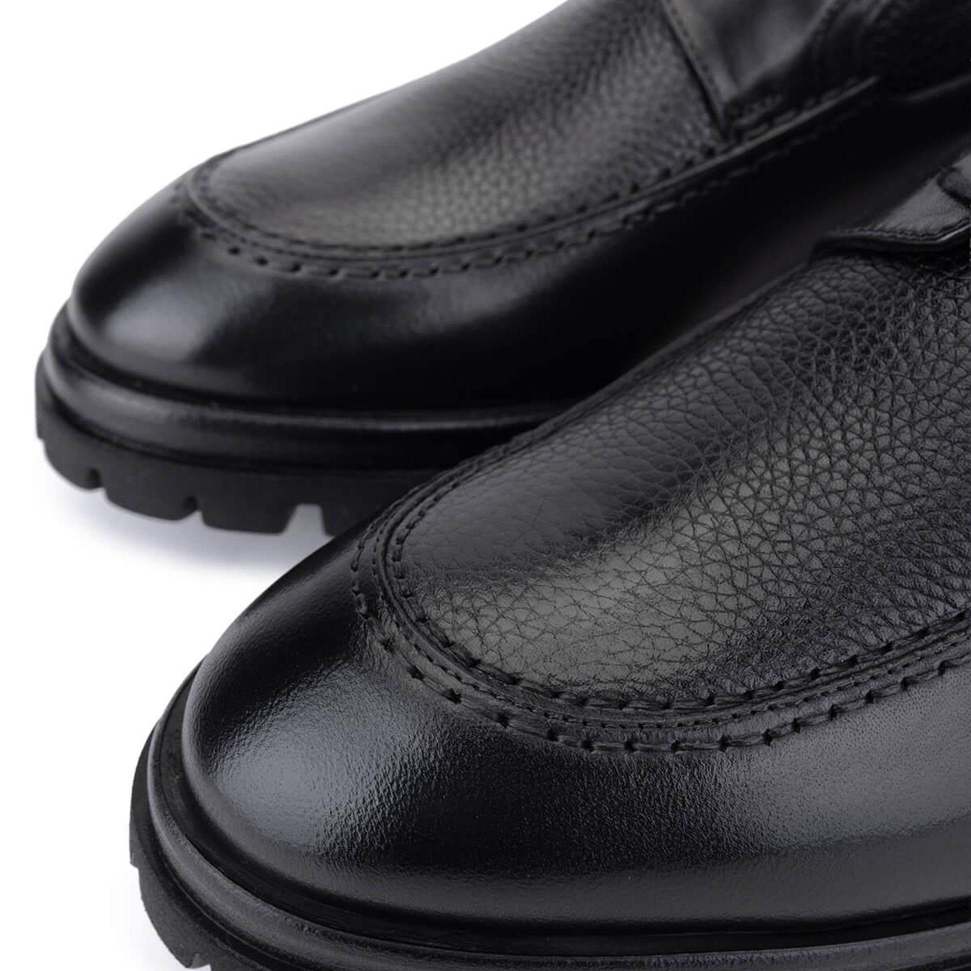 Tamer Tanca Erkek Hakiki Deri Siyah Casual Ayakkabı