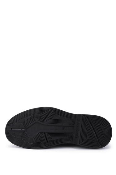  Tamer Tanca Erkek Hakiki Deri Siyah Açma Loafer Ayakkabı