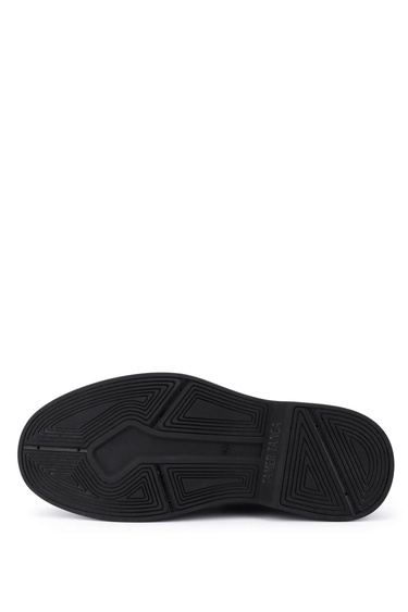  Tamer Tanca Erkek Hakiki Deri Siyah Açma Casual Ayakkabı