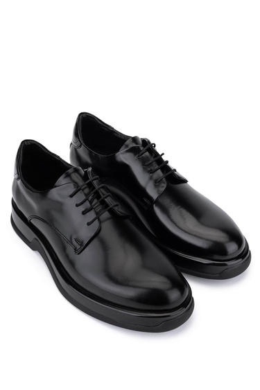  Tamer Tanca Erkek Hakiki Deri Siyah Açma Casual Ayakkabı