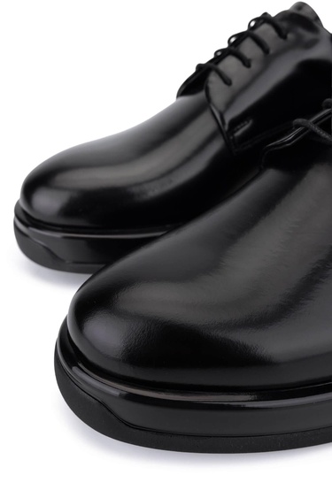  Tamer Tanca Erkek Hakiki Deri Siyah Açma Casual Ayakkabı