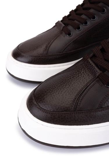  Tamer Tanca Erkek Hakiki Deri Kahverengi Sneakers & Spor Ayakkabı