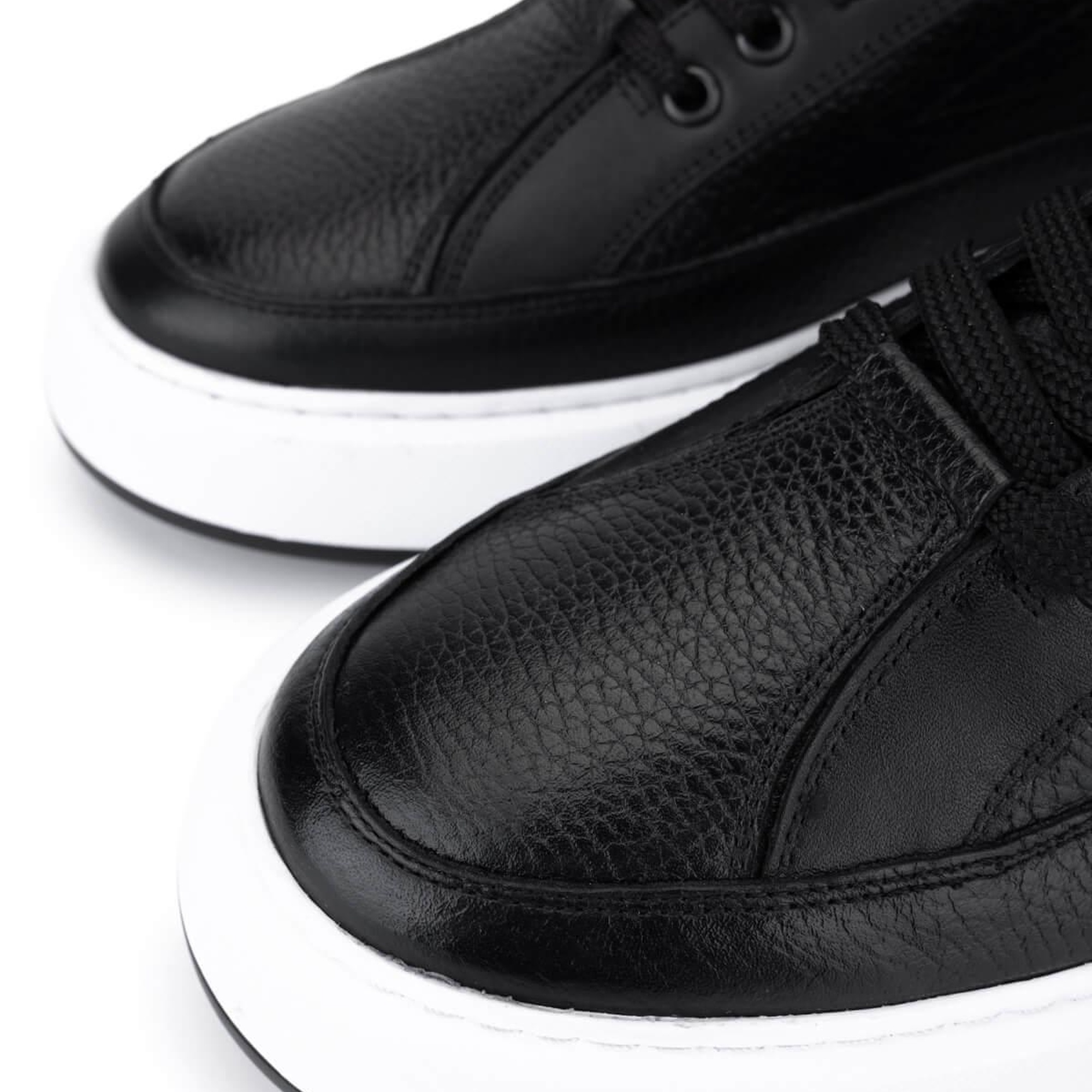 Tamer Tanca Erkek Hakiki Deri Siyah Sneakers & Spor Ayakkabı