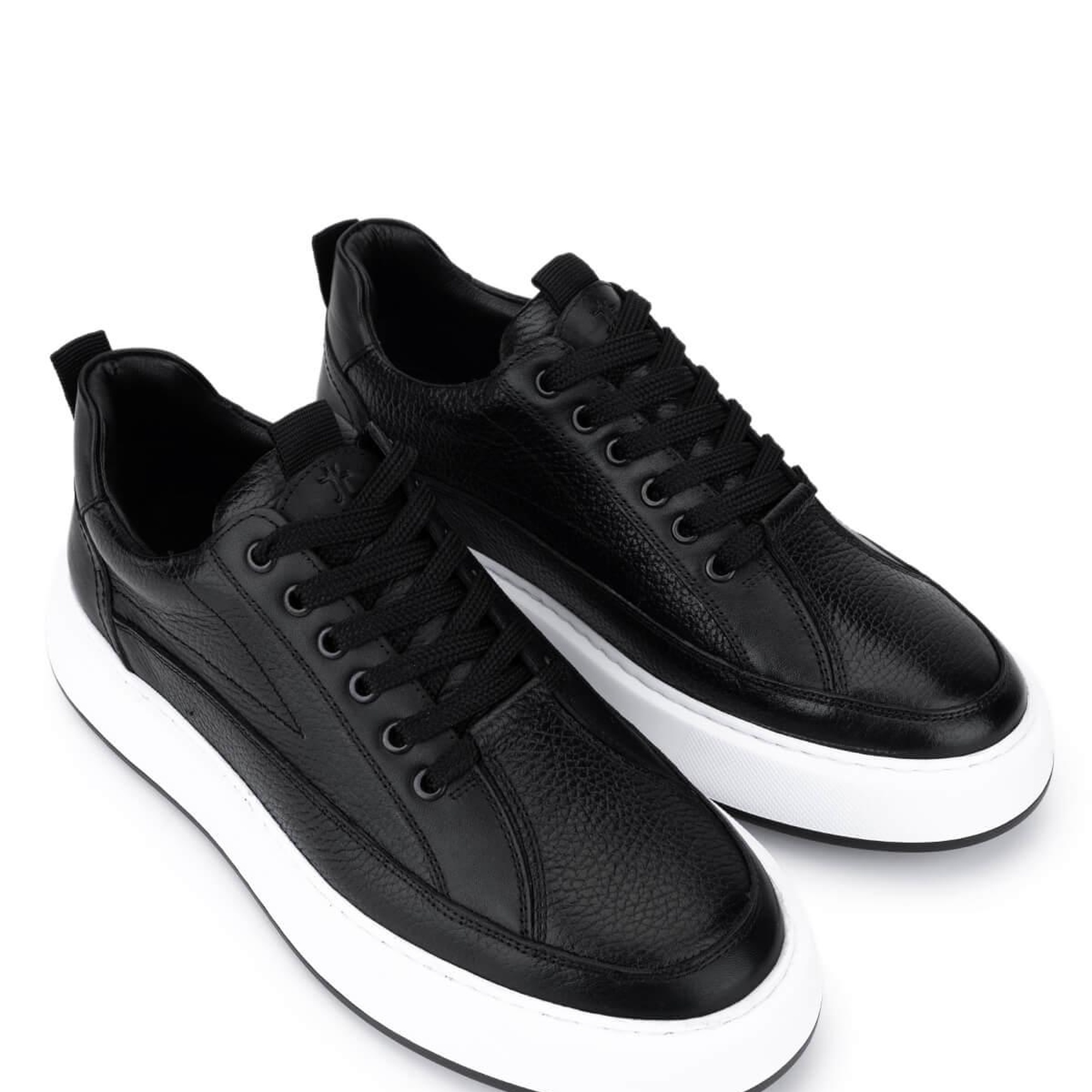 Tamer Tanca Erkek Hakiki Deri Siyah Sneakers & Spor Ayakkabı