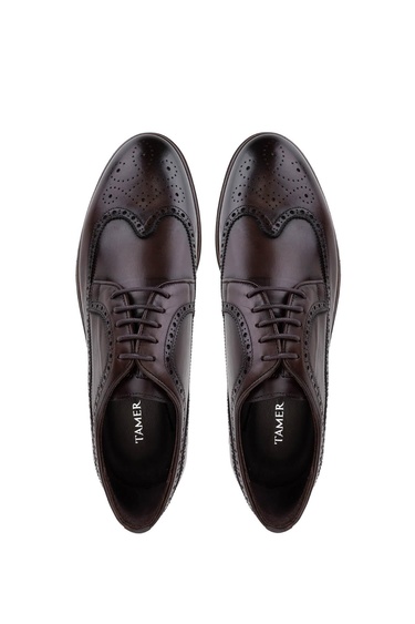  Tamer Tanca Erkek Hakiki Deri Kahverengi Klasik Ayakkabı