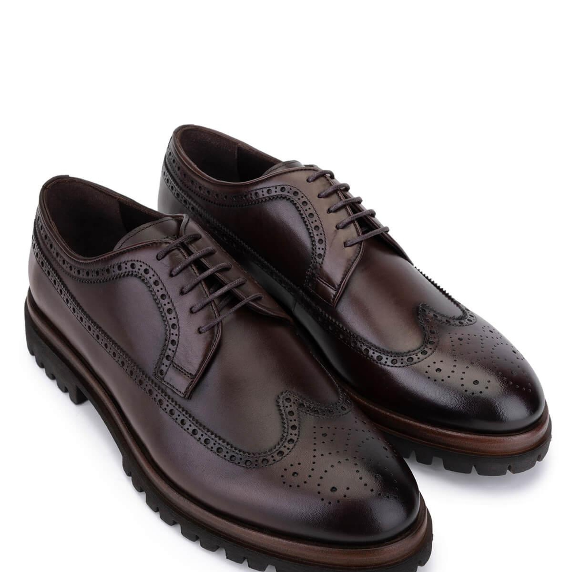 Tamer Tanca Erkek Hakiki Deri Kahverengi Klasik Ayakkabı