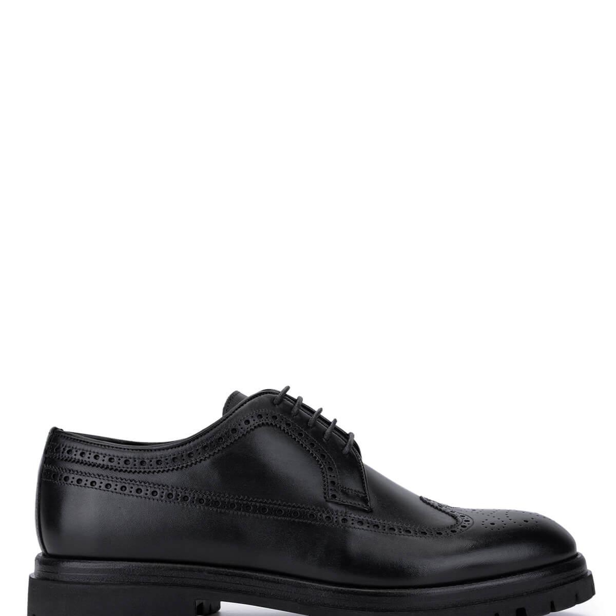 Tamer Tanca Erkek Hakiki Deri Siyah Deri Klasik Ayakkabı