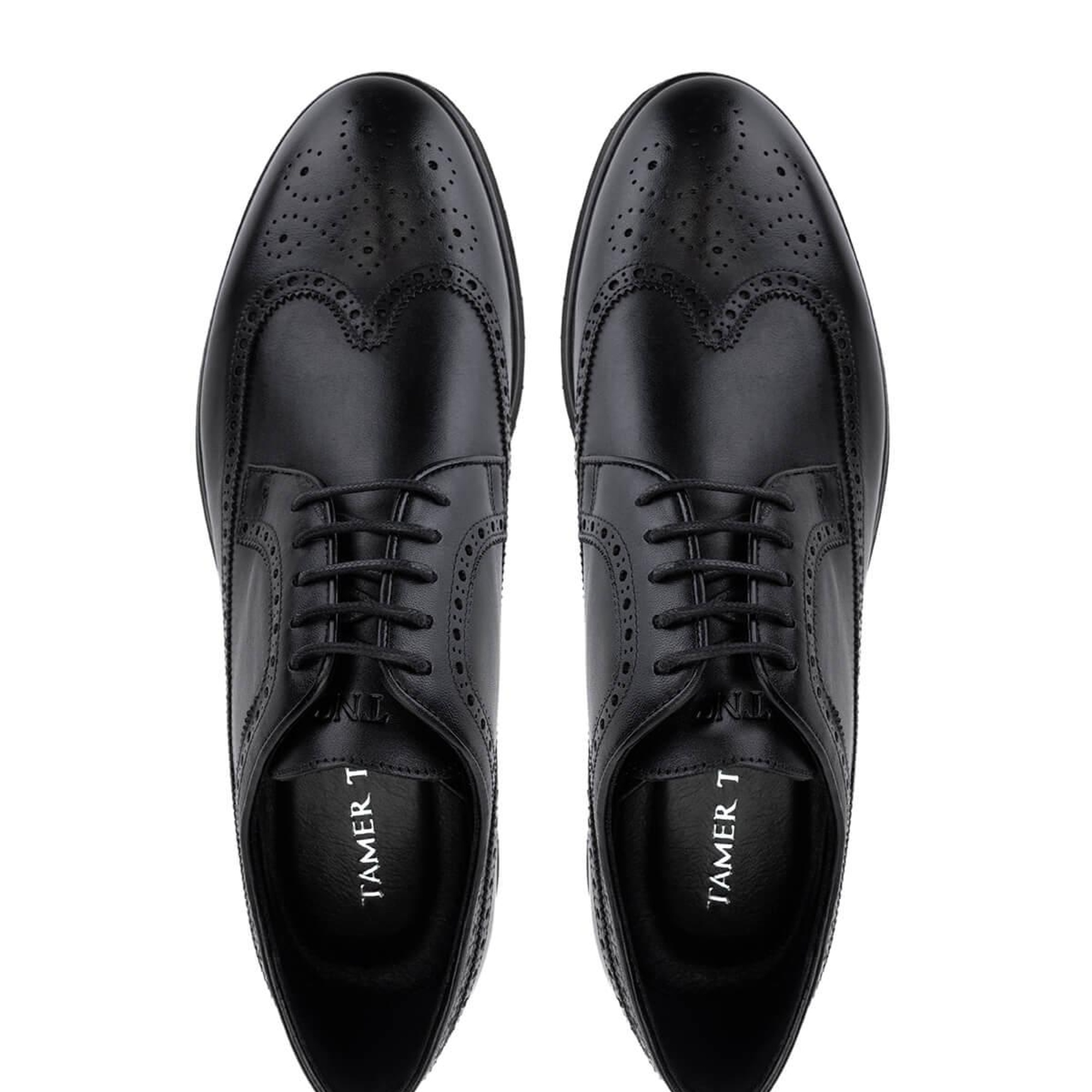 Tamer Tanca Erkek Hakiki Deri Siyah Deri Klasik Ayakkabı
