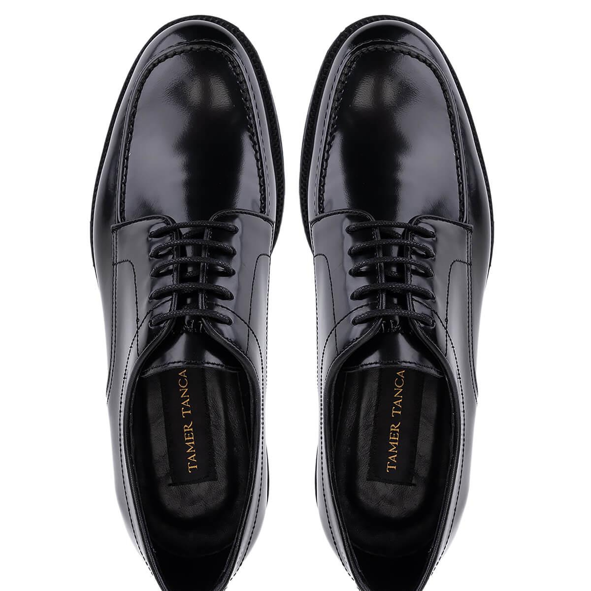 Tamer Tanca Erkek Hakiki Deri Siyah Açma Klasik Ayakkabı