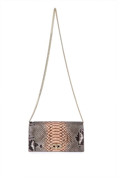  Tamer Tanca Kadın Hakiki Deri Pembe Kol Çantası